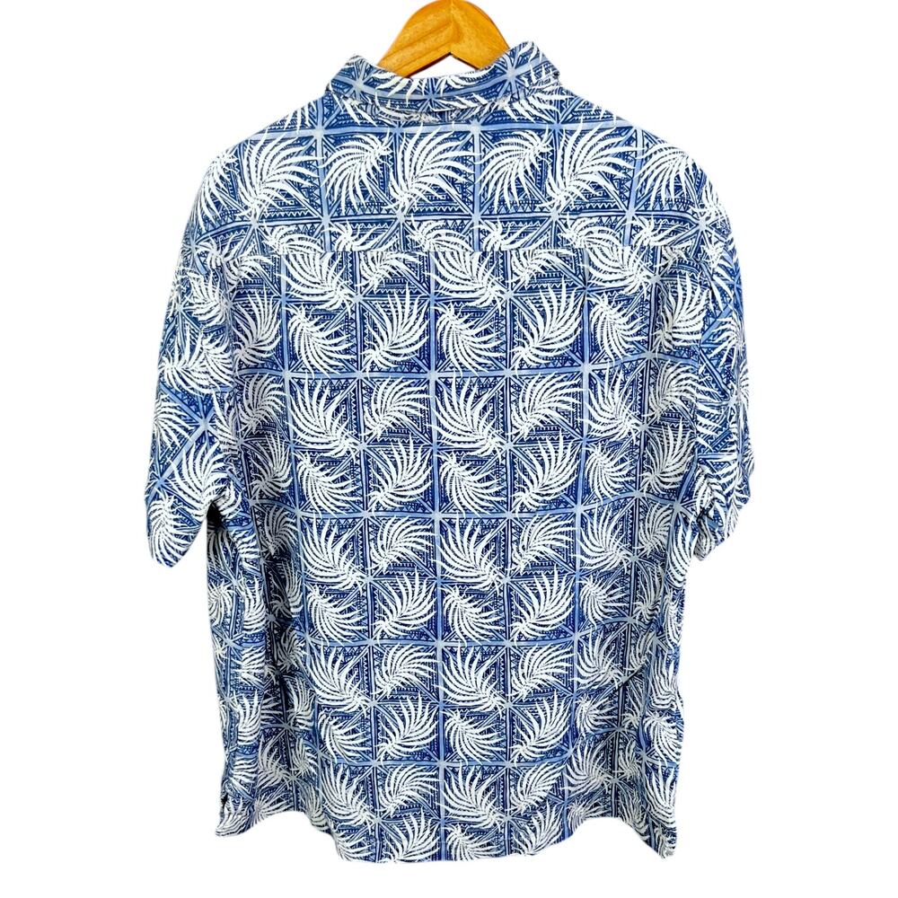 Men's Nat Nast Silk Blend Tropical Palm Short Sleeve Button-Up - XL - Picture 2 of 5